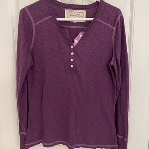 Aventura Henley Top, Size L
